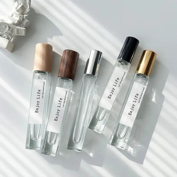 2PCS 12cm 15cm High Quality Perfume Spray Bottle Empty Glass Parfum Atomizer Travel Cosmetic Bottl Sample Vials Refillable Mini 250811