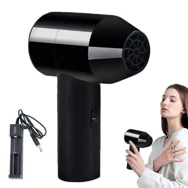 USB Rechargeable Portable Blow Cordless Low Noise Wireless Hair Dryer For Art Students And Artists