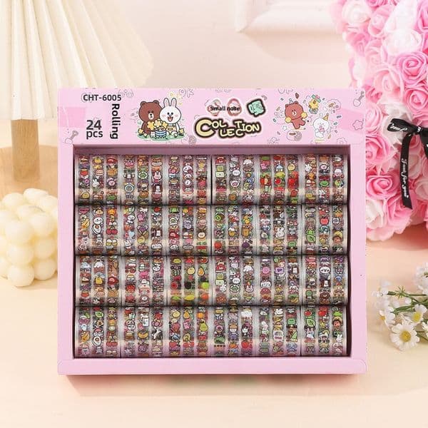 Little Nose Mini Nail for Girls Children Card Through Home Makeup Toys Stickers