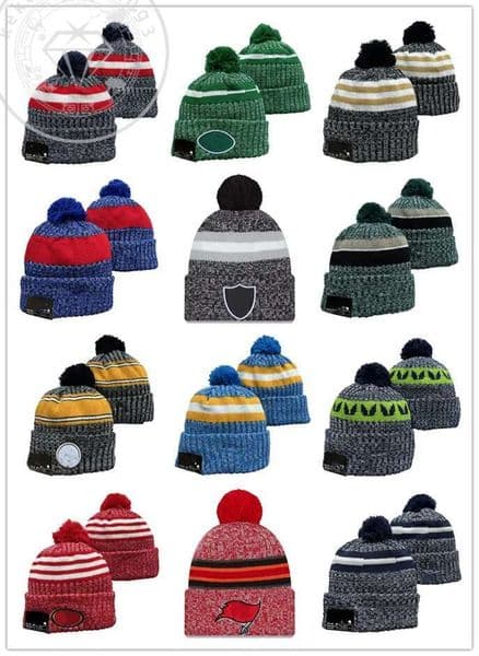 2023 Sideline Cuffed Knit Hat With Pom Football Beanies Teams Knits Hats New Caps