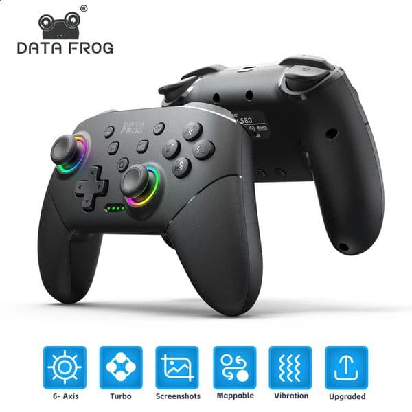 DATA FROG Switch Pro Controllers for Switch/Switch Lite Wireless Remote Gamepad For Joystick Pro Controllers PC For Switch OLED 250813