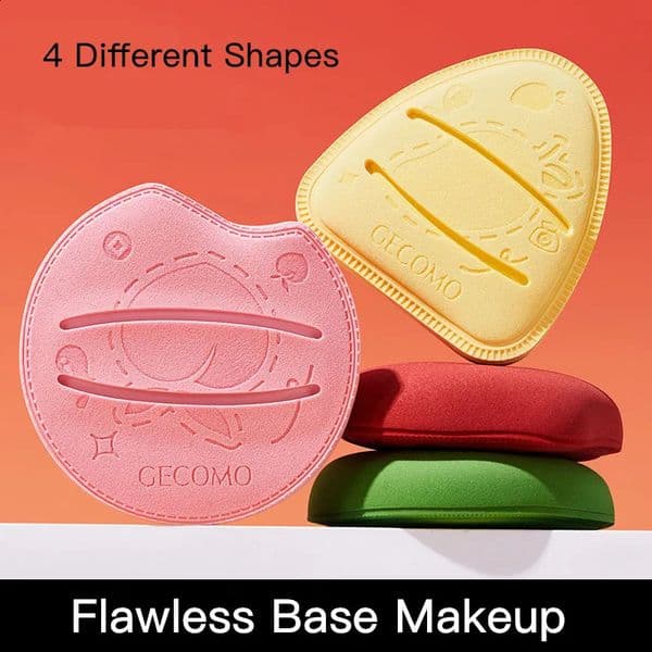 4PCS Foundation Powder Puff Super Soft Air Cushion Makeup Blender Marshmallow Sponge Wet and Dry Dual Use Cosmetic Applicator 250814BJ