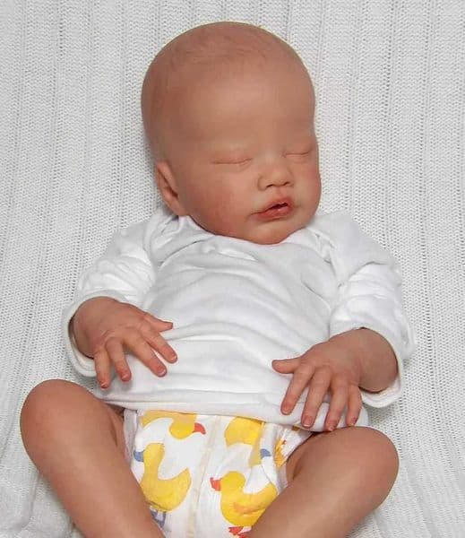 19-inch Primrose Asleep Reborn Baby Doll Handmade Restic 3D Skin Multiple Layers Painting Collectible Lifelike Art Doll W250818