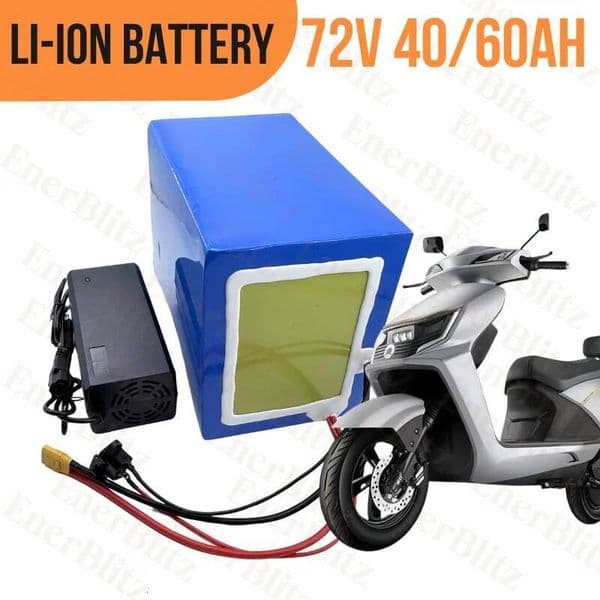 EB 72v 40Ah 60Ah lithium ion battery pack li ion 50A 100A 150A 200A BMS 3000w 5000w 8000w 12000w scooter go cart motorcycle