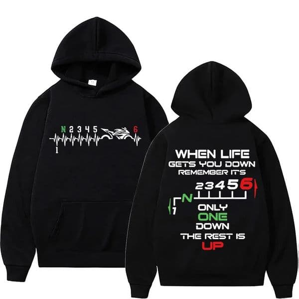 1N23456 Motorcycle Gear Biker Heartbeat Hoodies For Women Men Autumn And Winter Casual Sports Ladies Hoodie Tops 250801