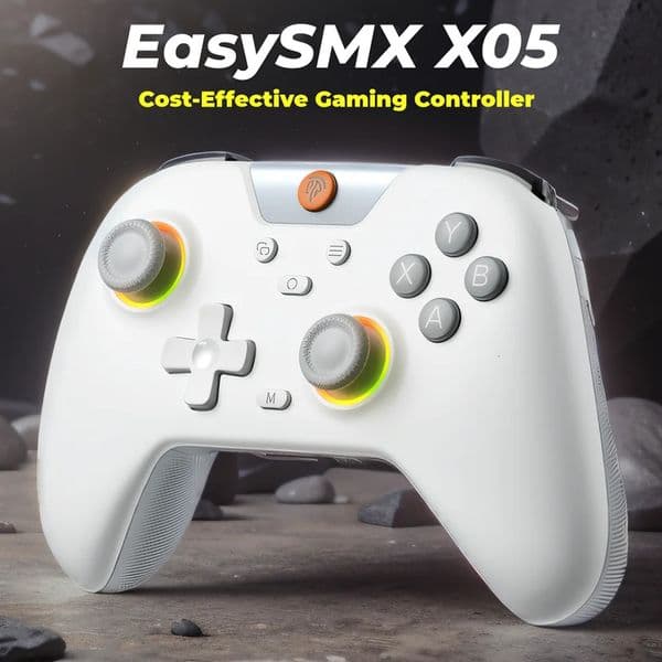 EasySMX X05 Wireless Gamepad Controller with Bluetooth Dongle Wired for PC/Phone/Switch/ Steam Gamer Hall Effect 250813