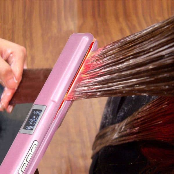 RUCHA Ultrasonic Infrared Straightener Cold Care Flat Iron For Professional Hair Treament Recovers Damaged