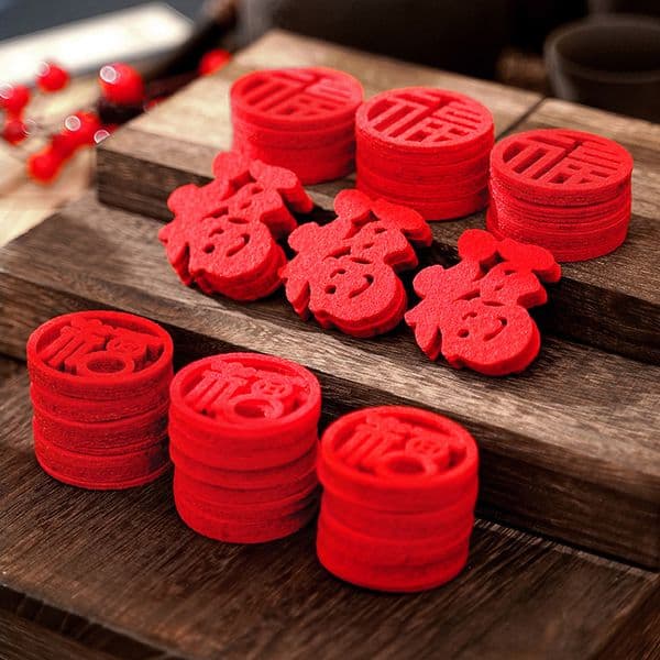 Moving to Move Mini Small Fu characters stickers New home decoration moving house ceremony supplies Chinese style New Year home decorations