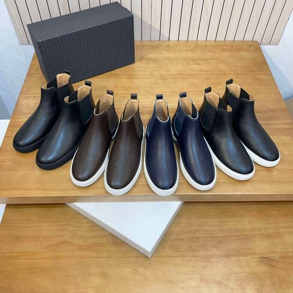 handmade casual design leather shoes men boots retro leather classic boots business dress men fashion boot casual british style hightop shoes