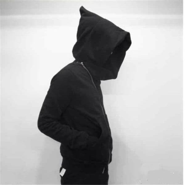 Hoodies Men zipper Cardigan harajuku black sweatshirts hip hop swag style skateboard streetwear Cloak Hooded jacket coat 250814