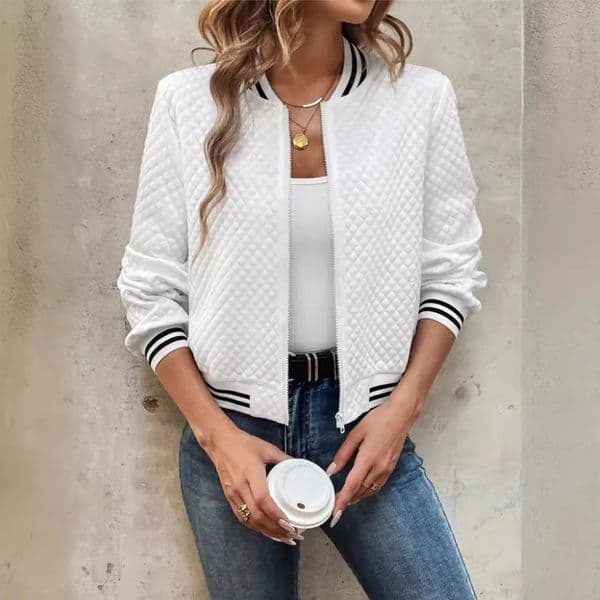 Autumn Cross border Europe and America Foreign Trade Womens Clothing Fashion Zipper Baseball Jacket for Wo 250820