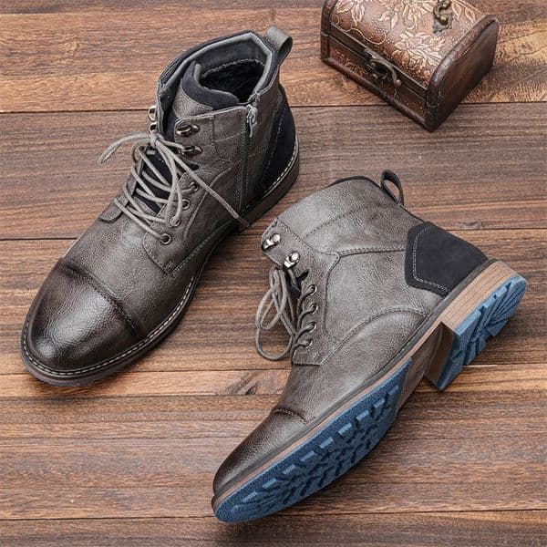 Size 713 Ankle Boots For Men Mens Leather boots Boot for men AL605 y250801BANJIA