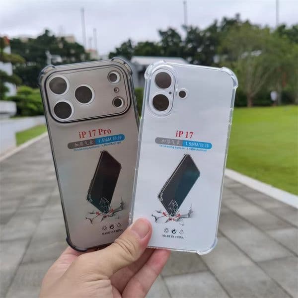 outdoor 2026 New 1.5Mm Four Corners Shock-Proof Soft Clear TPU Mobile Cell Phone Case For Iphone Max Air 17 Pro Free Shipping