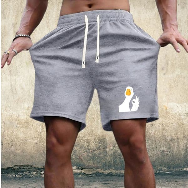 1351 Summer Wholesale Customizable Large Size Men's Casual Elastic Knitted Shorts Mid-Waist Breathable Boxer Pants Hot Drawstring Printed