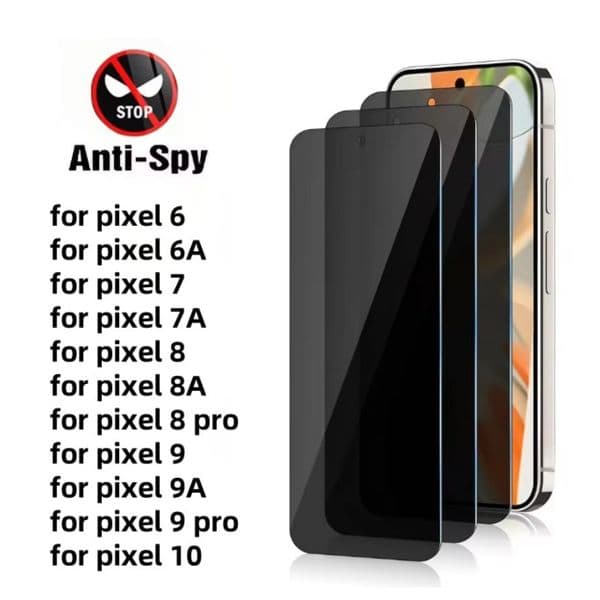 Anti-Spy Tempered Glass For Google Pixel 10 9a 8 Pro 6 7 8 Privacy Screen Protectors Glass with box