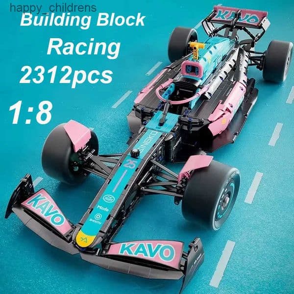 2025 New Technology 1 8 F1 Formula Red Sport Racing Model Building Block Mechanical Set Assembly Toy for Childrens Holiday Gift T250821