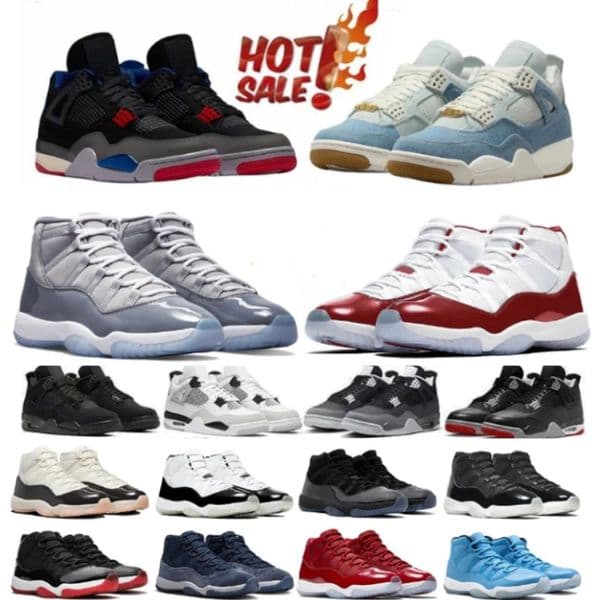 2026 4S LONDON 11S Gamma Blue 4S Cave Stone Toro Bravo Basketball Shoes Space Jam Running Shoes Nigel Sylvester Sports Sneaker