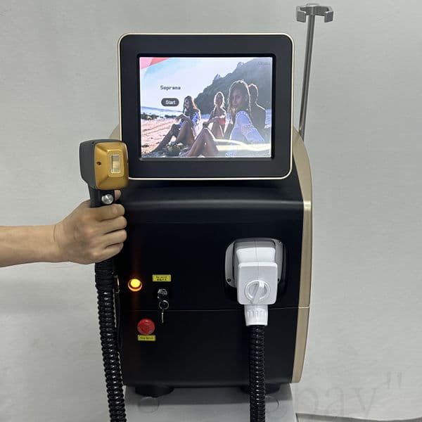Professional Diode Laser Hair Removal Machine 808nm Permanent Painless Epilator Device for Beauty Salon and Home Use