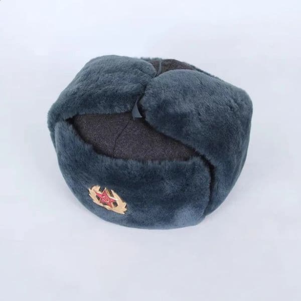 Tactical Air Soft Russian Ushaka Cotton Hat Reproduction M69 Outdoor Hunting Warm Hat Grey Winter Hat Plucked Lei Feng Hat 250814