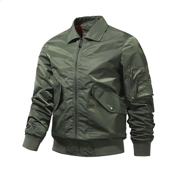 Autumn season Air Force MA1 pilot jacket mens solid color baseball suit oversized mens work jacket fashion 250818