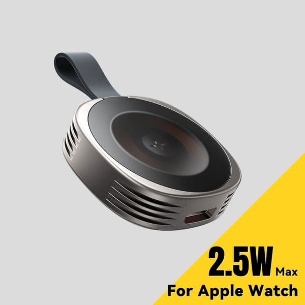 Magnetic Wireless Charger For Apple Watch 9 8 7 6 5 4 3 SE Ultra Fast Charging Station Dual Port Watch Portable charger