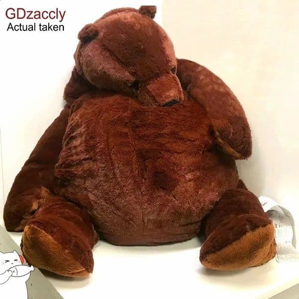 2026 New New 1M Big Simulation Brown Bear Plush Toy Stuffed Animal Giant Mrboss Doll Pillow Soft Cushion Kids Birthday Gift Toys Toys