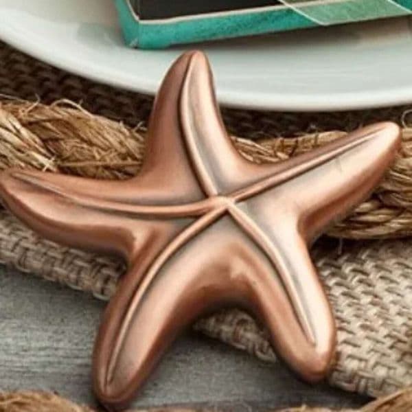 Vintage Starfish Bottle Opener Bridal Shower Wedding Favor Hawaiian Tropical Beach Ocean Theme Party Abridor De Botellas Vintage Con Forma De Estrella De Mar