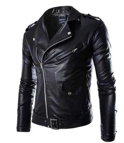 3XL Mens Leather Jacket with Lapel Lace Up Leather Coat High Quality Fashion Casual Motorcycle Jackets Men Clothing X250822