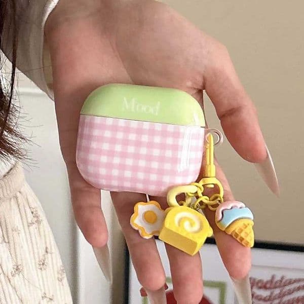 Ins ice cream sweet pendant imd earphone case wireless bluetooth charging box for wireless headset 3 4 pro 2nd 2 1 headset cover X250822