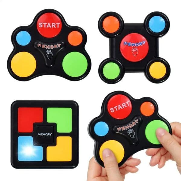 rens Memory Game Machine LED Light Sound Effect Multi-Person Interactive Toys Training Hand-Eye Coordination Game Machine 250822BJ