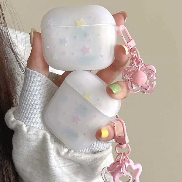 Matte colorful stars ins shockproof pendant crystal cool earphone case for wireless headset 1 3 pro 2nd 2 wireless bluetooth box X250822