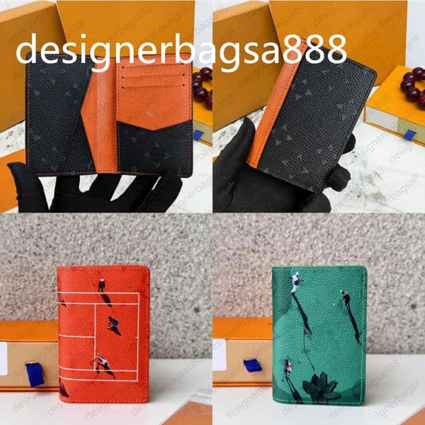 2025 Top High Quality Multiple Wallet POCKET ORGANIZER leather card holders men wallets money purse flower letters credit short money clutch bags
