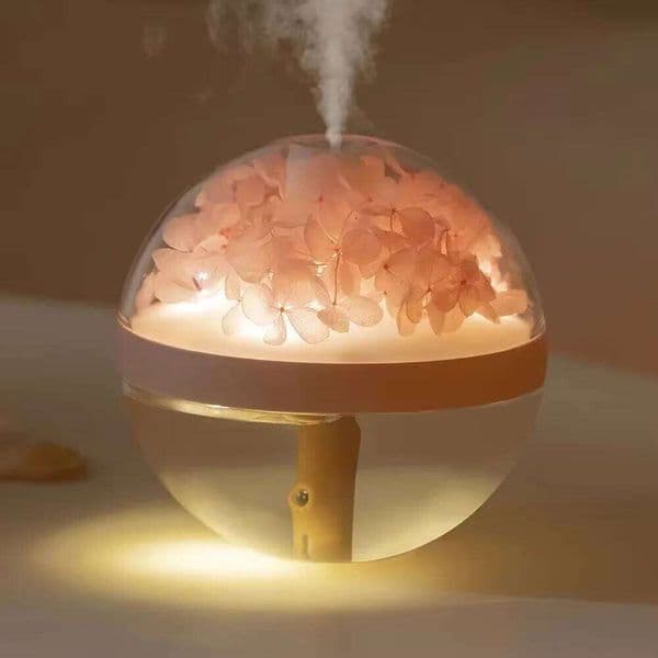 270Ml Air USB Rechargeable 800Mah Home Hydration Humidifier Colour LED Light Mist Maker Flower Humidificador