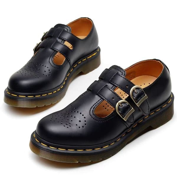 Designer Sandals women Outdoor Ladies Classic Fashion Casual Double-buckle leather low-top Martens shoes for women, British fashion student style