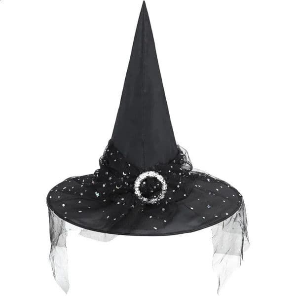 Kids Witch Hat for Women Lace Girls Halloween Witches Hat for Decoration Witch Costume for Halloween Cosplay Party 250818