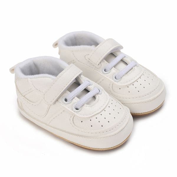 Newborn Baby Shoes for Boys and Girls Classic Sports Rubber PU Leather Multi Color First Walker Casual Sports Shoes 0-18M