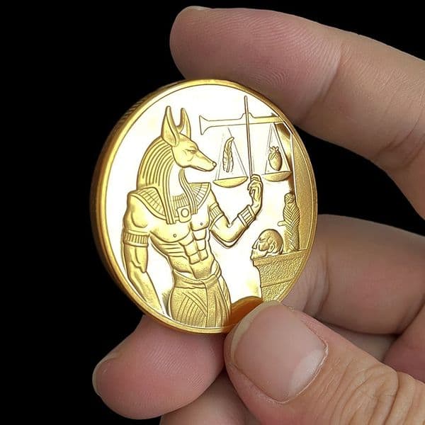 Factory Cheap Price Metal Crafts Egyptian Mythology Souvenir High Quality Souvenir Brass Coins Custom