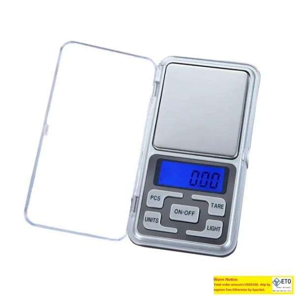 1KG 1000g 0.1g Portable Digital Electronic Pocket Jewerly Gold Silver Scale Precision Weighting Standard Weight LL