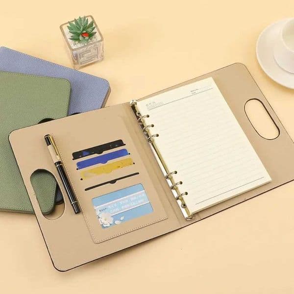 Portable PU Leather A5 Notebook Retro Diary Meeting Minutes Book Stationery School Supplies Memo Book Birthday Gifts X250825