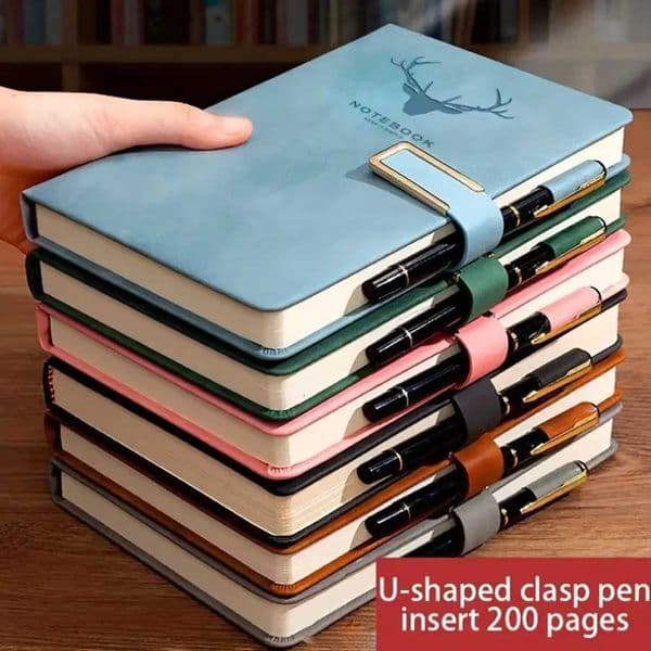 Vintage A5 leather notebook with personalized soft cover perfect for business meetings schools and homes with bookmarks X250825