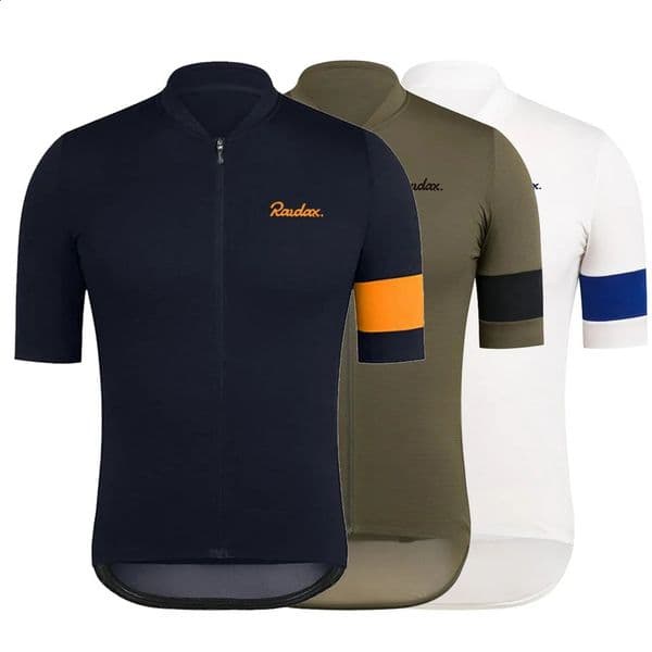 Raudax Men Short Sleeve top cycling Jersey Ropa Ciclismo Hombre Summer Cycling Clothing Triathlon Bib Shorts Suit Bike Uniform 250822