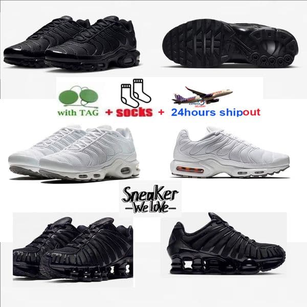 Designer Running Shoes Tnss Men Women Tn Plus 3 Triple White Black Sky Blue Gradient Dusk tns Plus Tennis Breathable Mens Trainers outdoor Sports Sneakers Size 36-46
