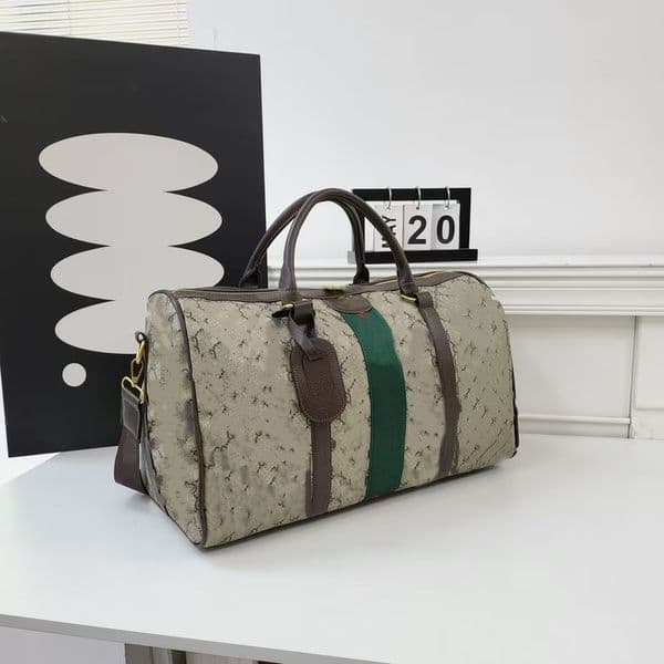 Designer Duffle tote Classic 45 55cm Hand lage Bag for Men Outdoor Sport leather Large capacity handbag Canvas shoulder Bags mens womens Duffel travel bag