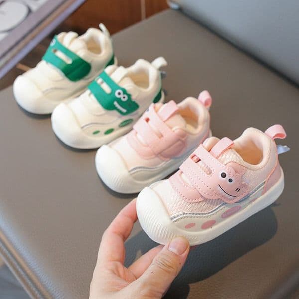 Toddler Sneakers For Spring Autumn Baby Cute Cartoon Walking Shoes Walkfashion Boys Girls Dinosaur Sticker Kids Casual Shoes Sizes 16 - 26 W0176 L2605225HHA