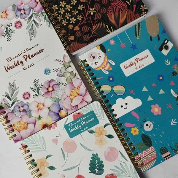 High Quality A5 Weekly Planner No Date Planner Reminder Weekly Schedule Book Efficiency With Straps Coil Notebook Student X250825
