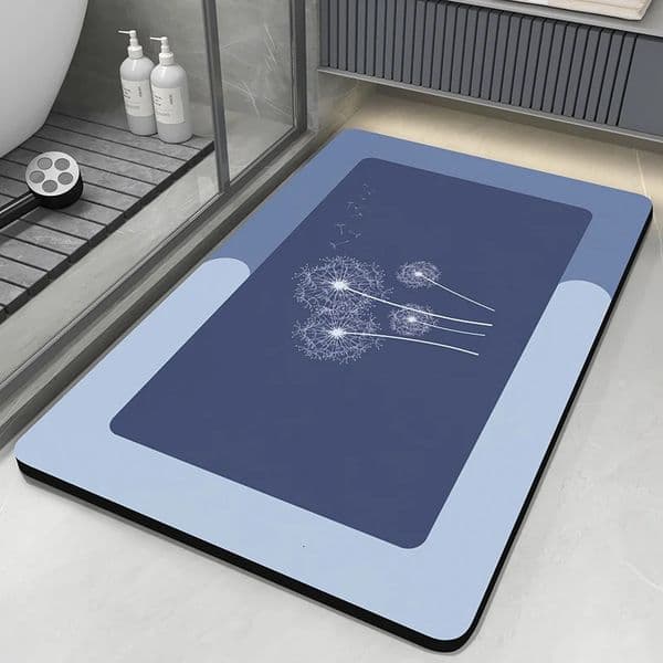 Diatomaceous Earth Bath Mat Bathroom Rug Absorbent Nonslip Floor Foot Mats Quick Dry Shower Carpet Toilet Pad Doormat Washable 250825