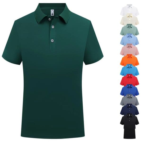 Blank Blue Polo T Shirt Men Wholesale Classic Slim Fit Work Formal T Shirt Men Short Sleeve Breathable Tshirt Polos Para Hombres 250825BJ