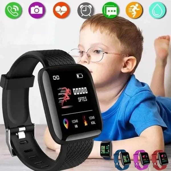 Smart Watch Sport Fitness Kids Clock 2024 Children Watches For Girls Boys Gift LED Electronic Bracelet Digital Wristwatch Mens 250825BANJIA