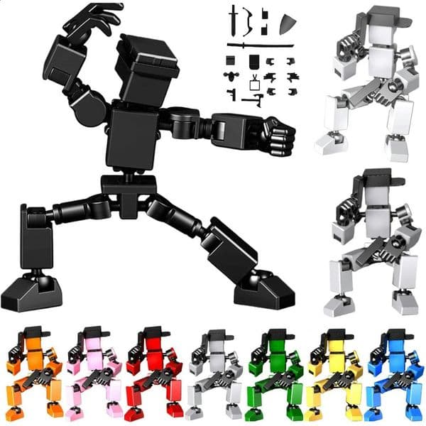 13 Robot Action Figure Mini Full Body Mechanical Movable Toy Action Figure Dummy Desk Decoration Gifts for Him 250826BJ