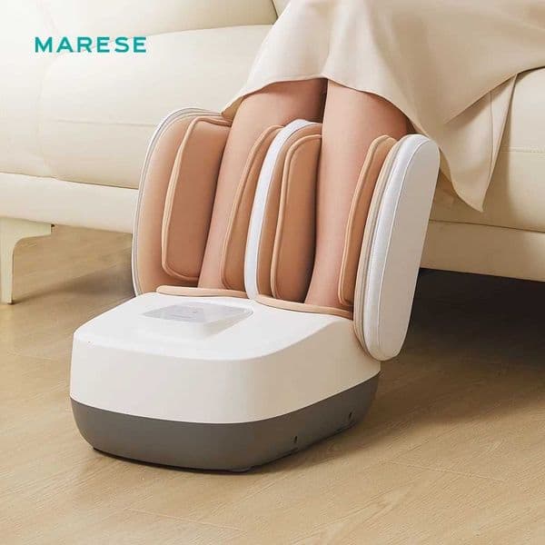 MARESE Electric Leg and Foot Massager Machine Calf Air Massage Kneading Shiatsu Roller Massage with Heating K12 W250826